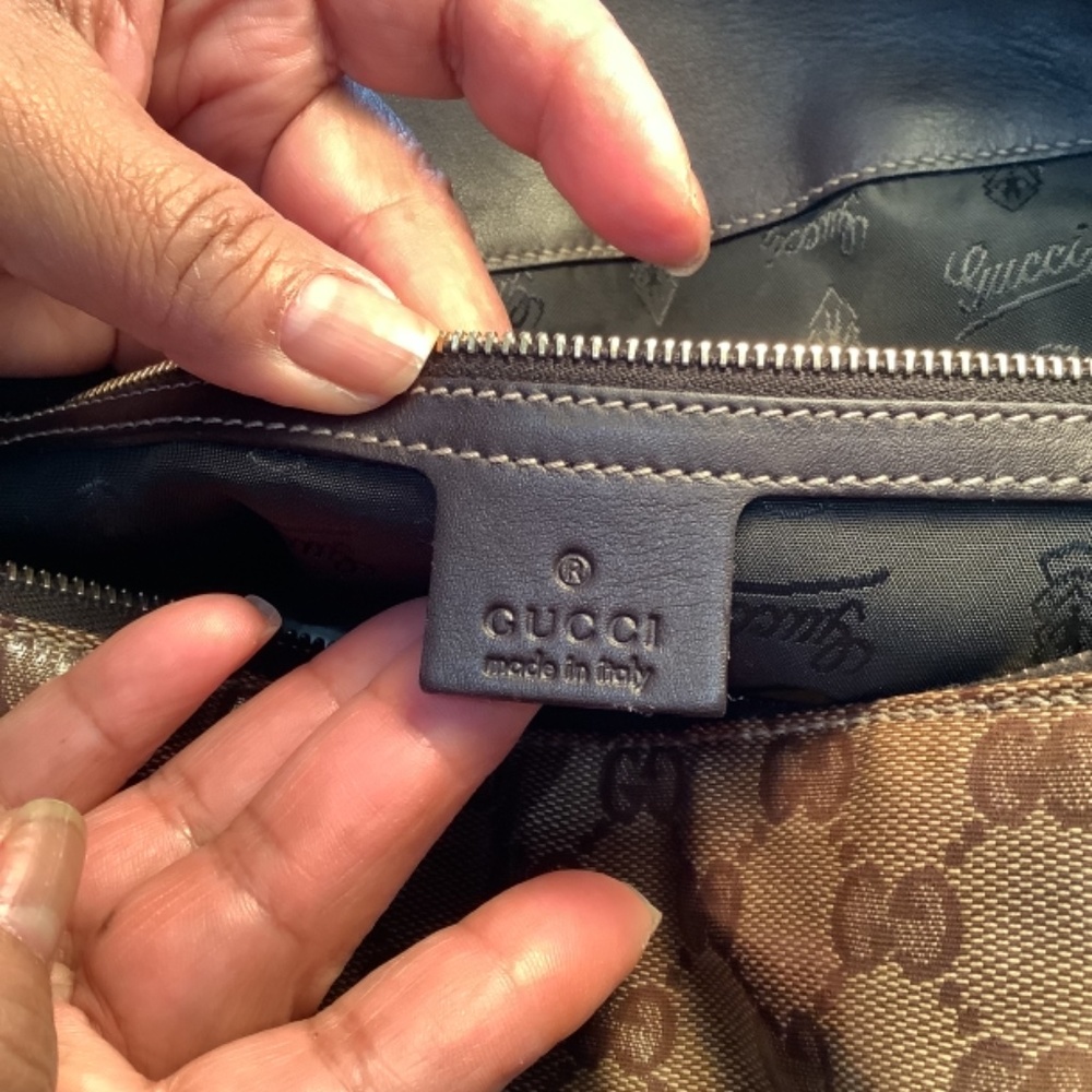 Gucci Hysteria Handbag, Size Large, Color Beige & Brown - Picture 10 of 11